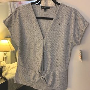 Silver/black speckled blouse NWT - I.N.C